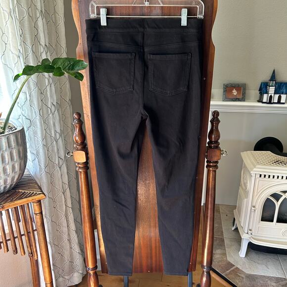 Spanx medium Black High Ankle Leggings pants Women w/ pockets - Picture 9 of 9